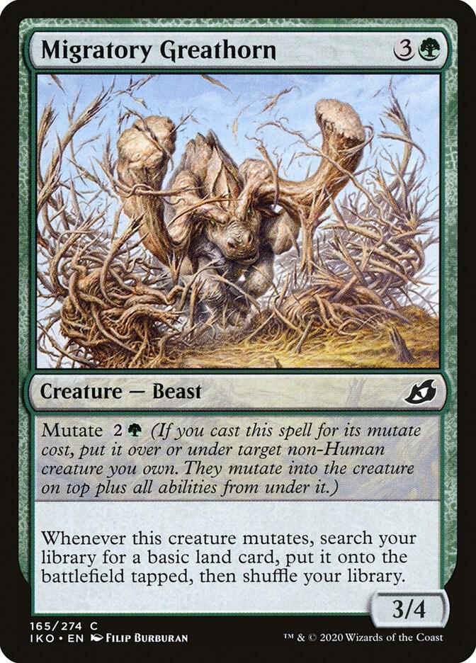 Migratory Greathorn (165) [Ikoria: Lair of Behemoths]
