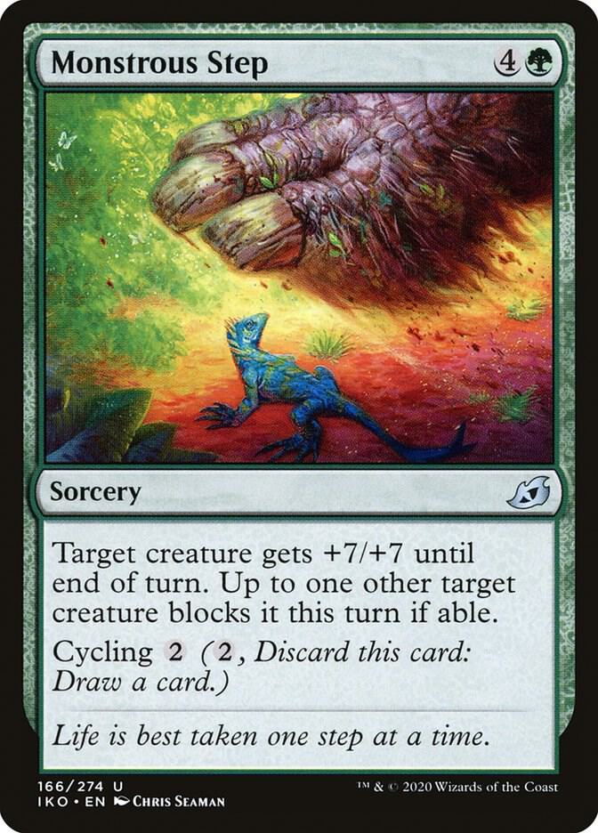 Monstrous Step (166) [Ikoria: Lair of Behemoths]