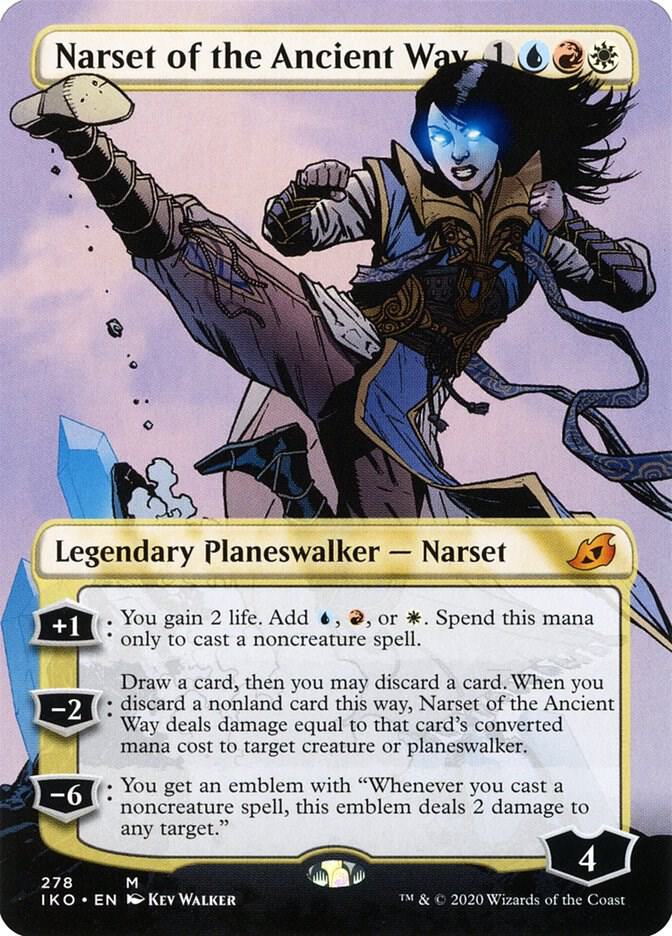 Narset of the Ancient Way (Borderless) (278) [Ikoria: Lair of Behemoths] [Borderless]