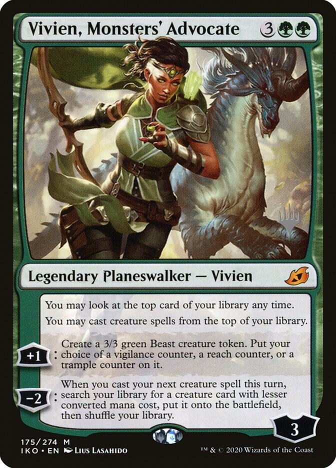 Vivien, Monsters' Advocate (175) [Ikoria: Lair of Behemoths Promos]
