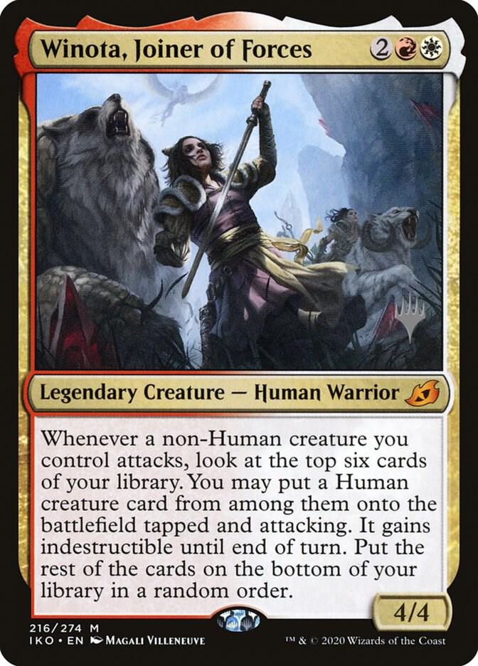 Winota, Joiner of Forces (216) [Ikoria: Lair of Behemoths Promos]