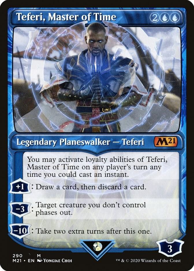 Teferi, Master of Time (Showcase) (290) [Core Set 2021] [Showcase]