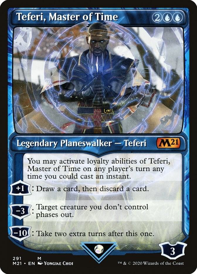 Teferi, Master of Time (Showcase) (291) [Core Set 2021] [Showcase]