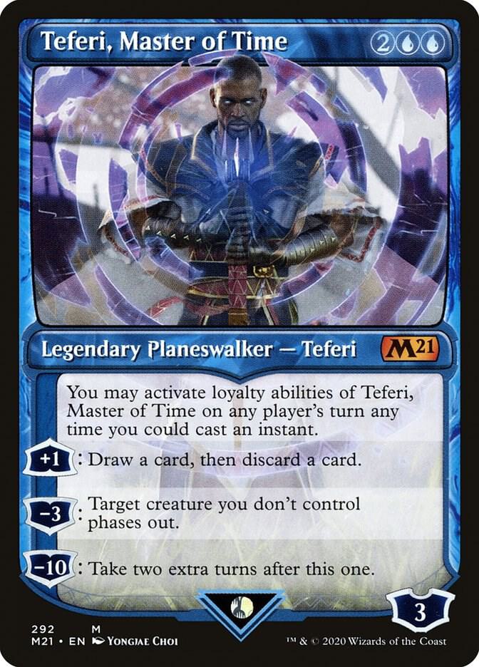 Teferi, Master of Time (Showcase) (292) [Core Set 2021] [Showcase]
