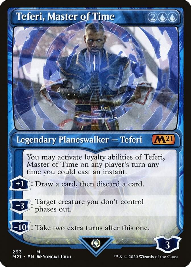 Teferi, Master of Time (Showcase) (293) [Core Set 2021] [Showcase]