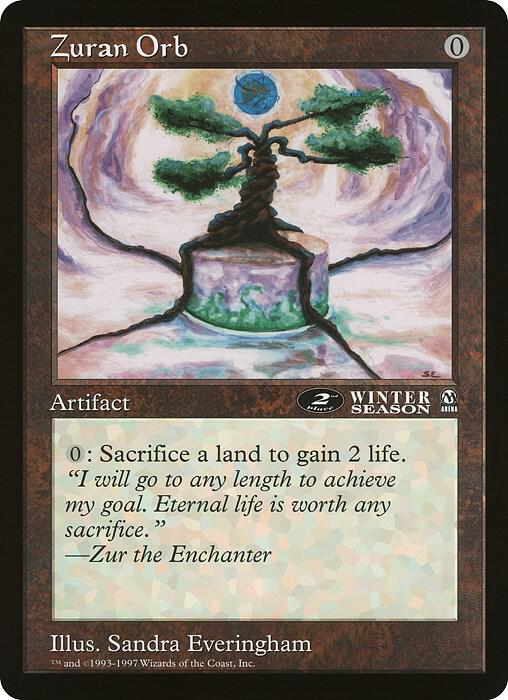 Zuran Orb (Arena League) [Oversize Cards]