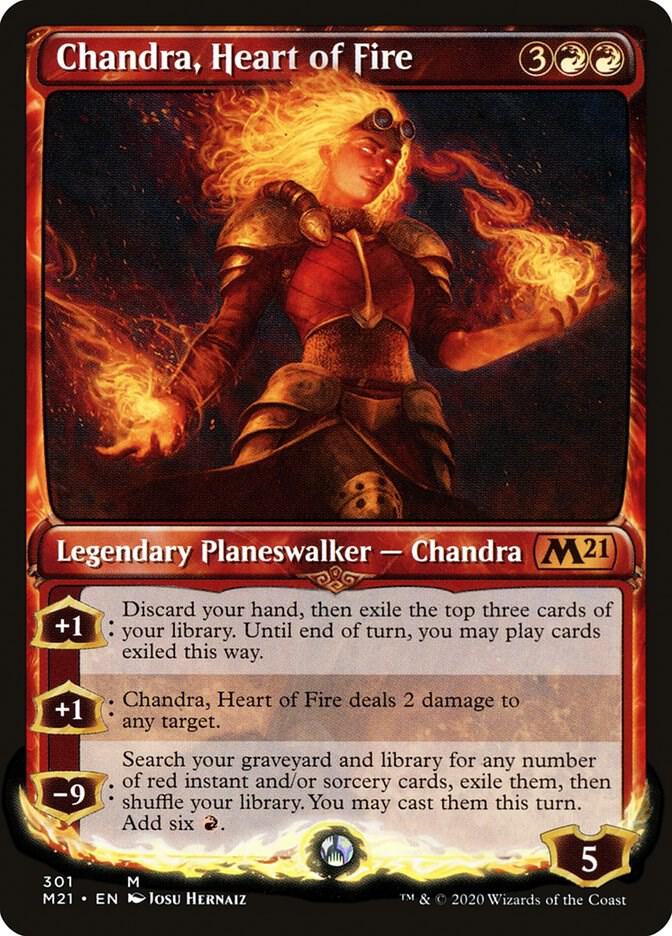Chandra, Heart of Fire (Showcase) (301) [Core Set 2021] [Showcase]
