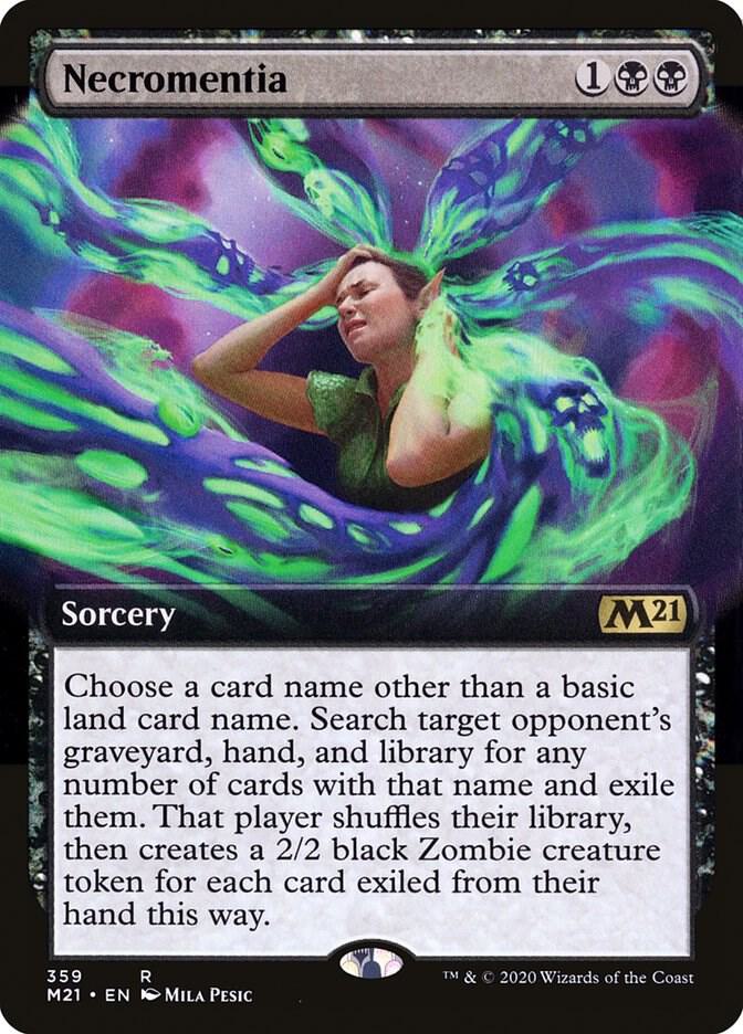 Necromentia (Extended Art) (359) [Core Set 2021] [Extended Art]