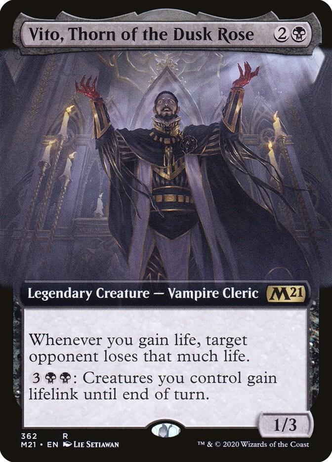 Vito, Thorn of the Dusk Rose (Extended Art) (362) [Core Set 2021] [Extended Art]
