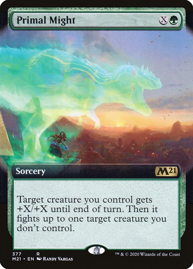 Primal Might (Extended Art) (377) [Core Set 2021] [Extended Art]