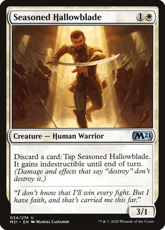 Seasoned Hallowblade (34) [Core Set 2021]