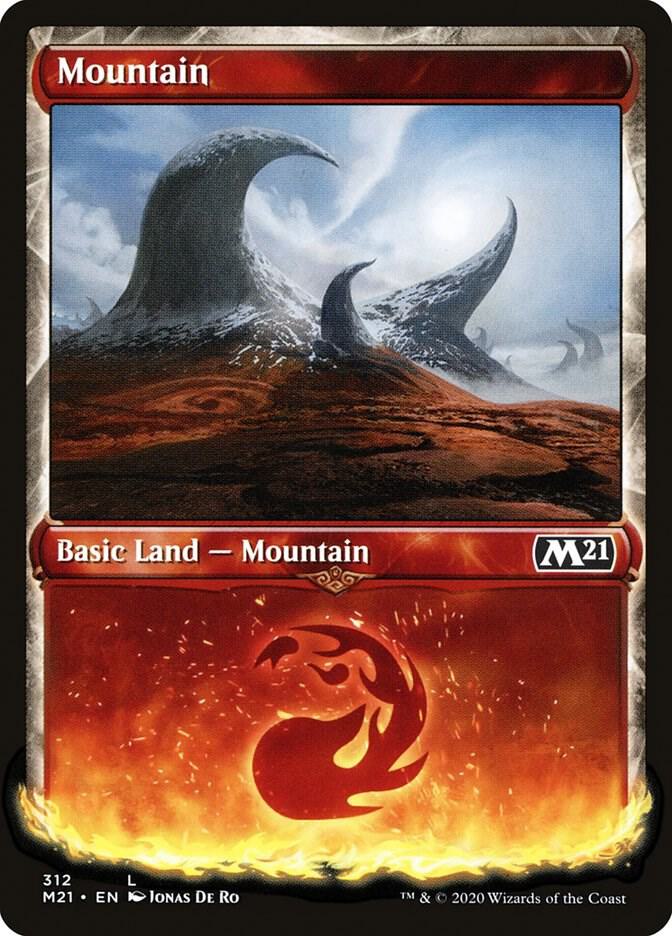 Mountain (Showcase) (312) [Core Set 2021] [Showcase]