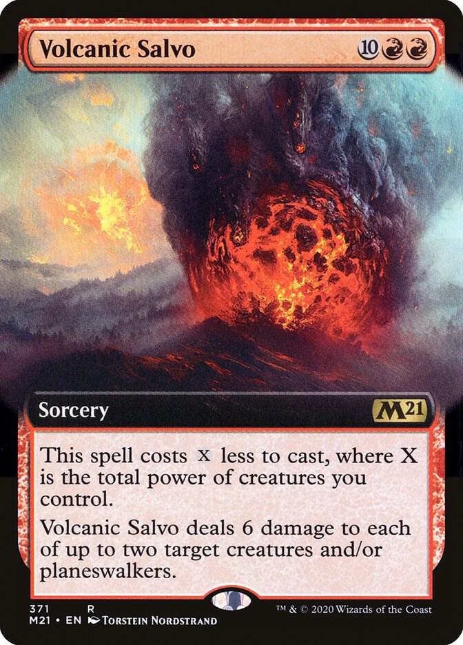 Volcanic Salvo (Extended Art) (371) [Core Set 2021] [Extended Art]