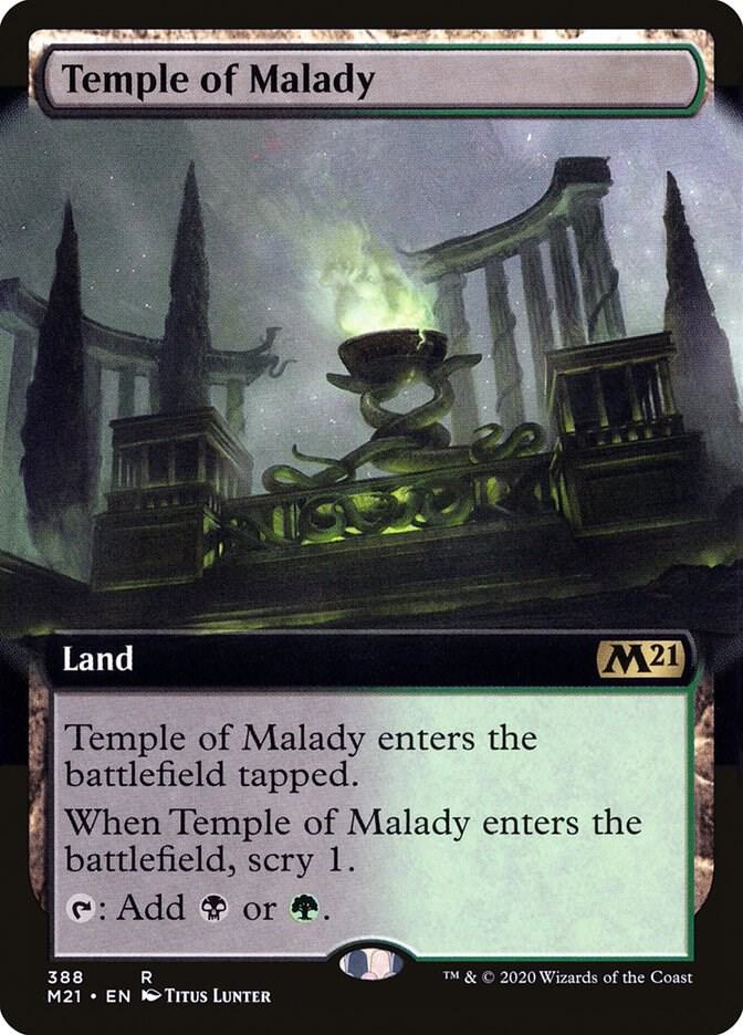 Temple of Malady (Extended Art) (388) [Core Set 2021] [Extended Art]