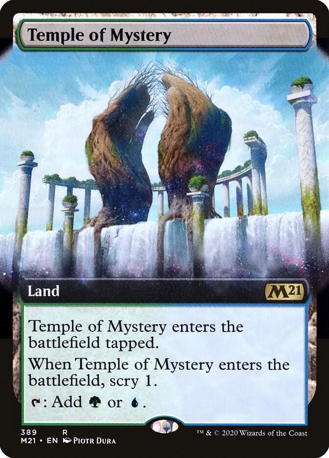 Temple of Mystery (Extended Art) (389) [Core Set 2021] [Extended Art]