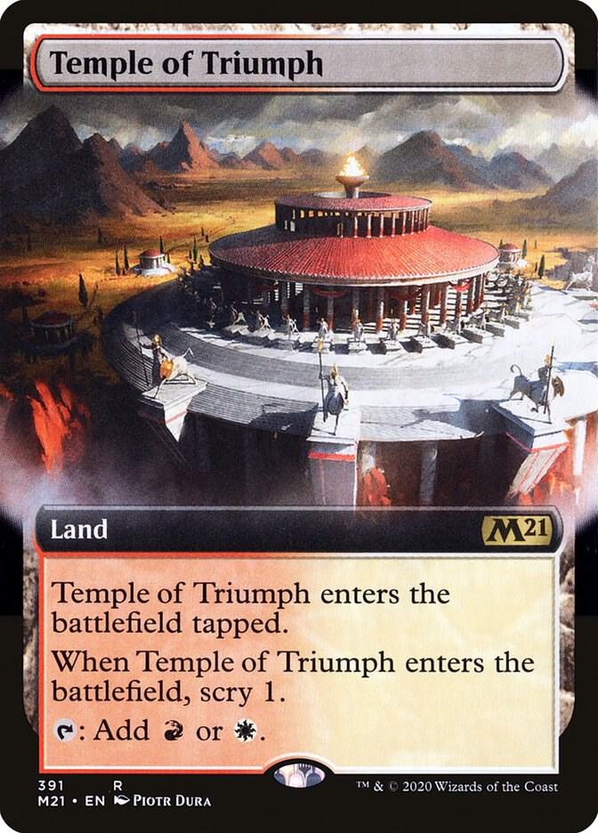 Temple of Triumph (Extended Art) (391) [Core Set 2021] [Extended Art]