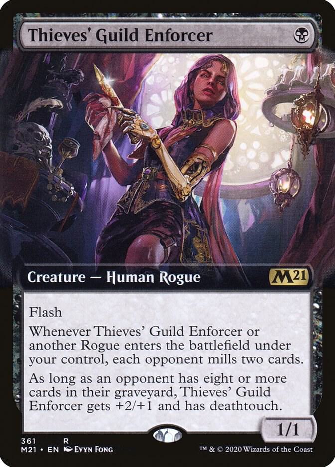 Thieves' Guild Enforcer (Extended Art) (361) [Core Set 2021] [Extended Art]