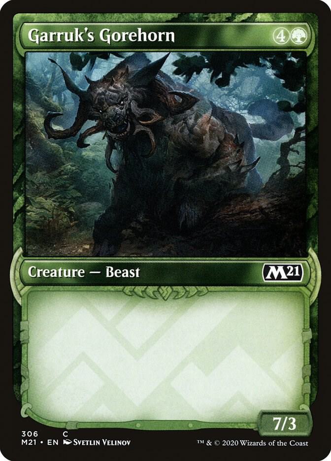 Garruk's Gorehorn (Showcase) (306) [Core Set 2021] [Showcase]