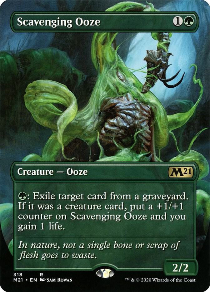 Scavenging Ooze (Alternate Art) (318) [Core Set 2021] [Borderless]