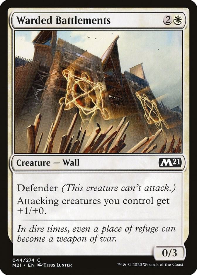 Warded Battlements (44) [Core Set 2021]