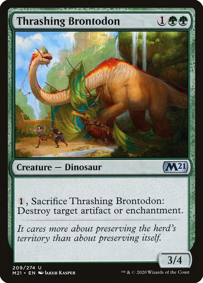 Thrashing Brontodon (209) [Core Set 2021]