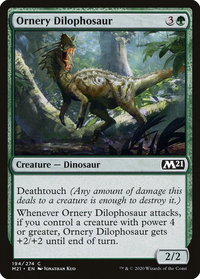 Ornery Dilophosaur (194) [Core Set 2021]