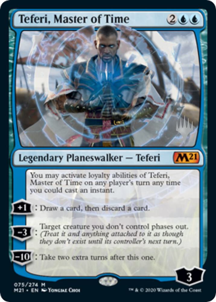 Teferi, Master of Time (75) [Core Set 2021 Promos]