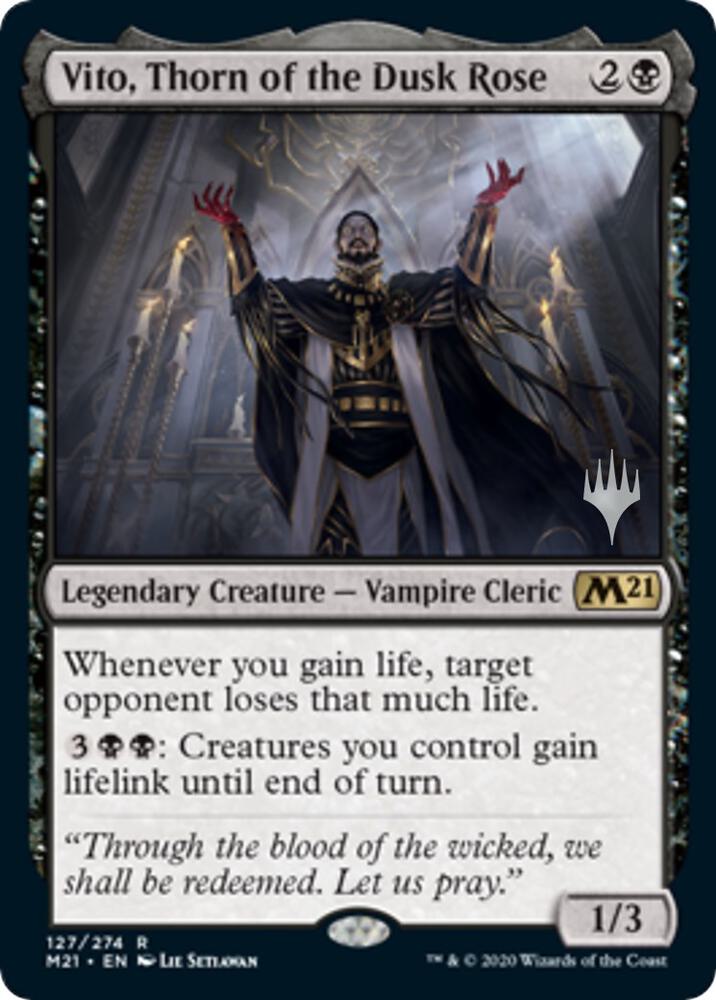 Vito, Thorn of the Dusk Rose (127) [Core Set 2021 Promos]