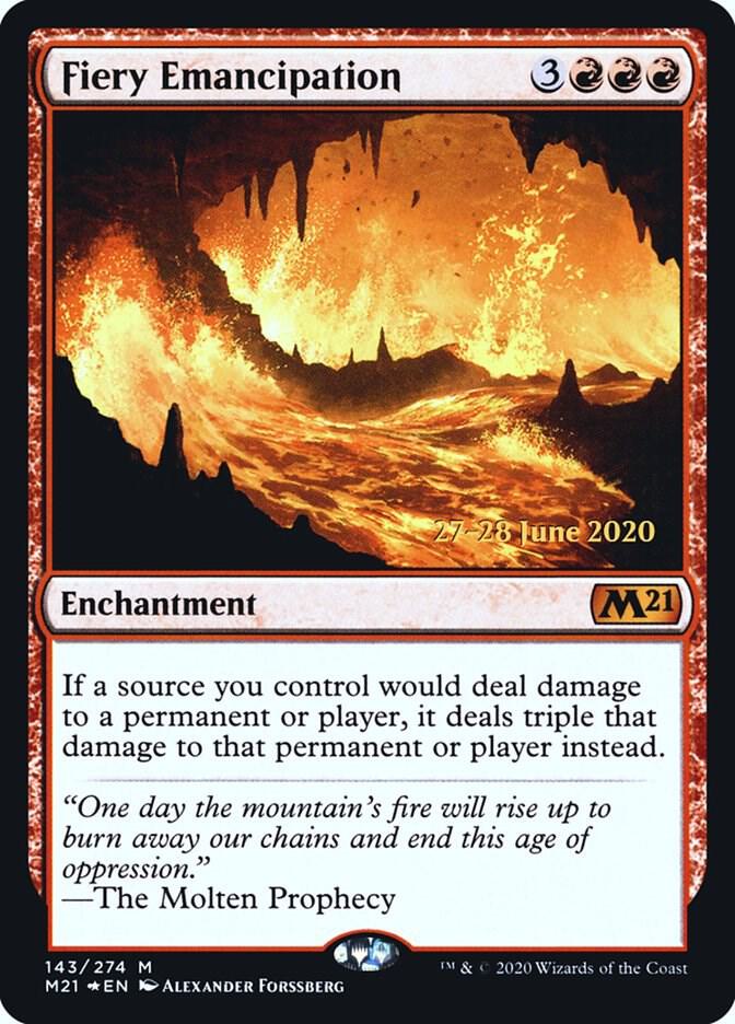 Fiery Emancipation (143) [Prerelease Cards]