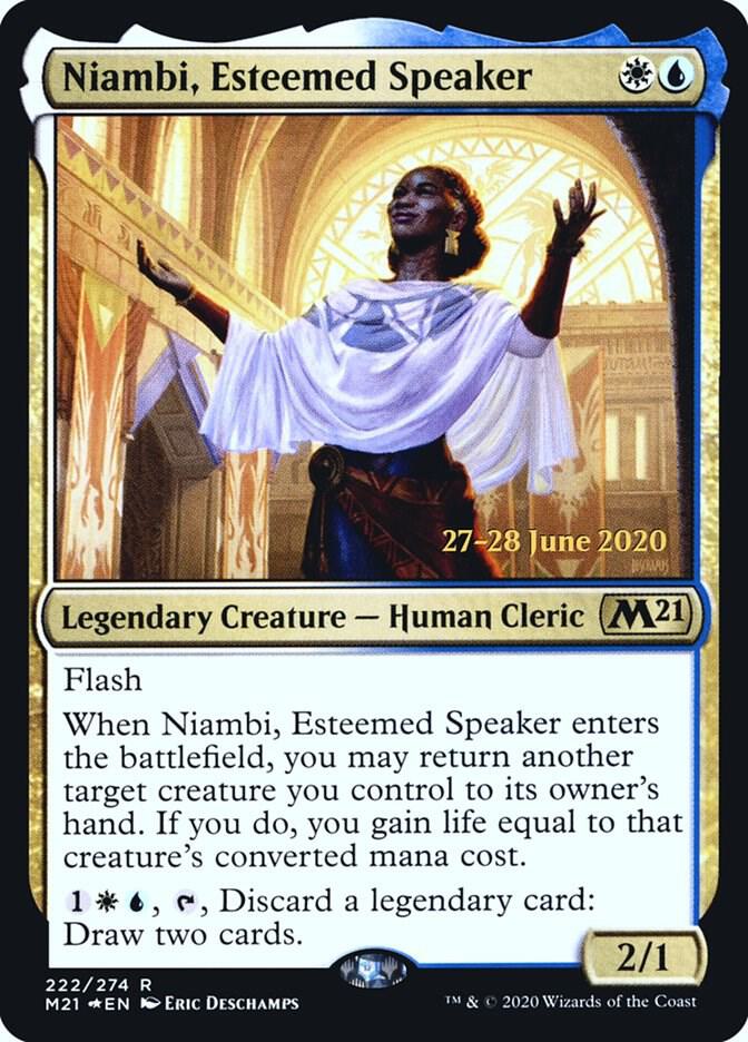 Niambi, Esteemed Speaker (222) [Prerelease Cards]