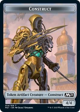 Construct // Soldier Double-Sided Token (14 // 5) [Core Set 2021]