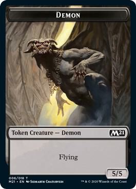 Demon // Dog Double-Sided Token (6 // 19) [Core Set 2021]