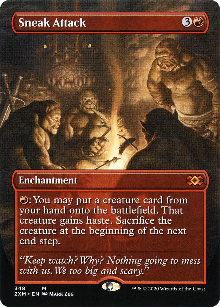 Sneak Attack (Borderless) (348) [Double Masters] [Borderless]