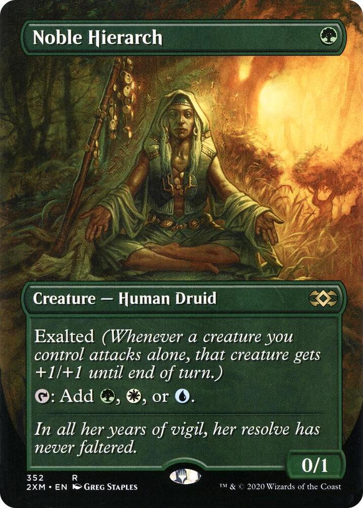 Noble Hierarch (Borderless) (352) [Double Masters] [Borderless]