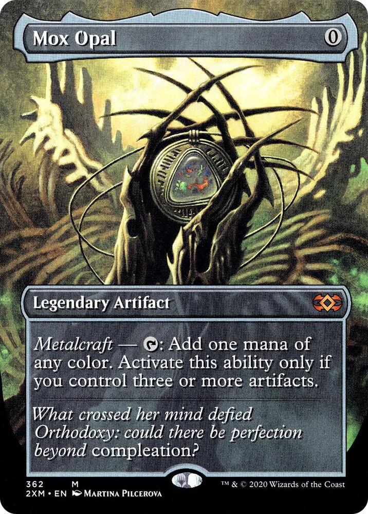 Mox Opal (Borderless) (362) [Double Masters] [Borderless]
