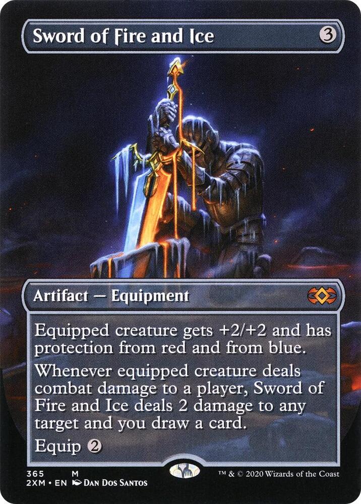 Sword of Fire and Ice (Borderless) (365) [Double Masters] [Borderless]