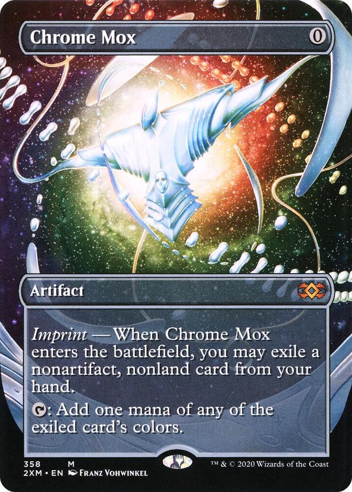 Chrome Mox (Borderless) (358) [Double Masters] [Borderless]