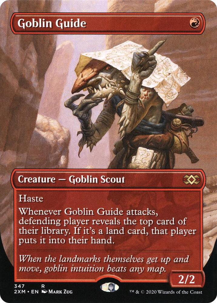 Goblin Guide (Borderless) (347) [Double Masters] [Borderless]