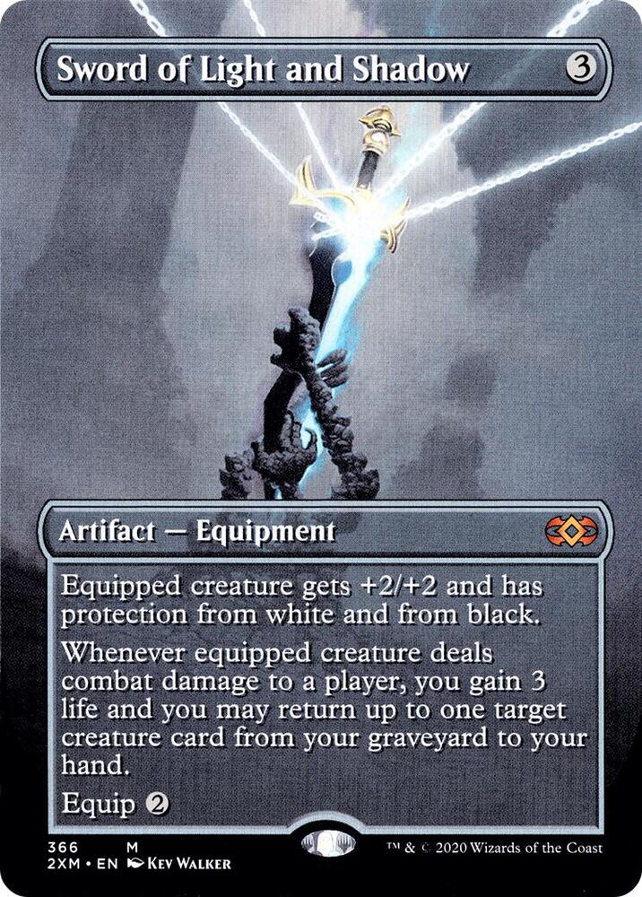 Sword of Light and Shadow (Borderless) (366) [Double Masters] [Borderless]