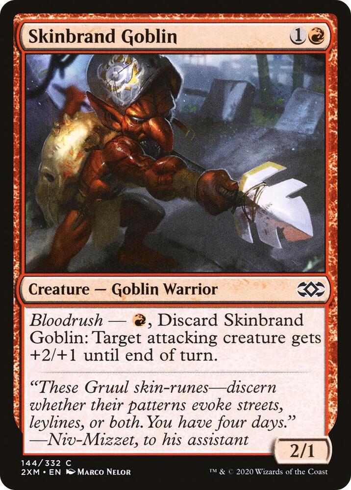 Skinbrand Goblin (144) [Double Masters]