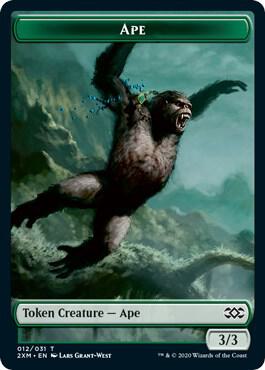 Ape // Elemental Double-sided Token (12 // 20) [Double Masters]