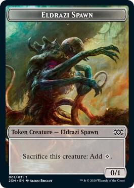 Eldrazi Spawn // Plant Double-Sided Token (1 // 16) [Double Masters]