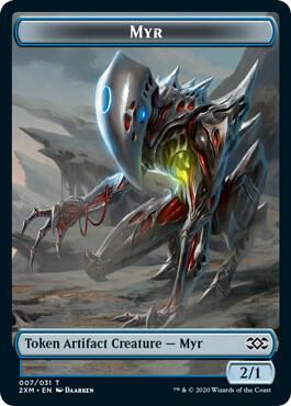 Myr (007) // Elf Warrior Double-Sided Token (7 // 21) [Double Masters]