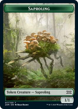 Saproling // Servo Double-Sided Token (17 // 25) [Double Masters]