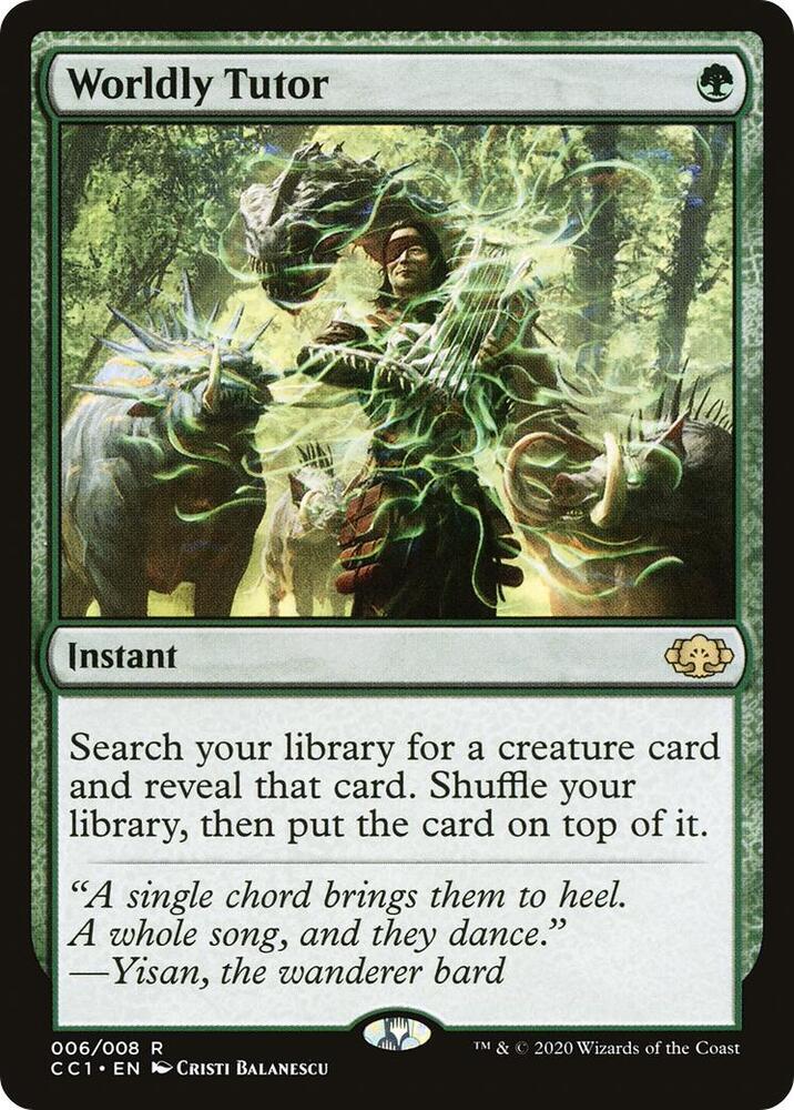 Worldly Tutor (6) [Commander Collection: Green]