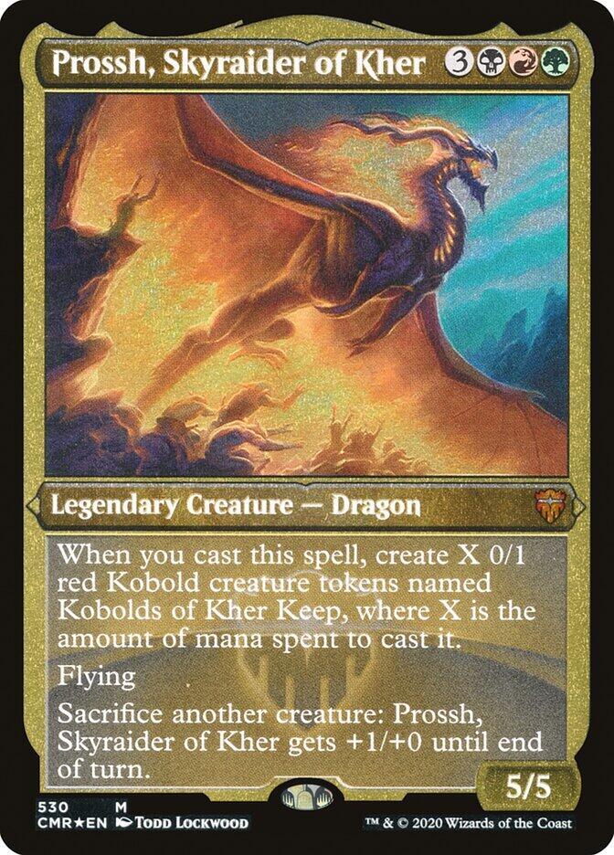 Prossh, Skyraider of Kher (Foil Etched) (530) [Commander Legends] [Etched]