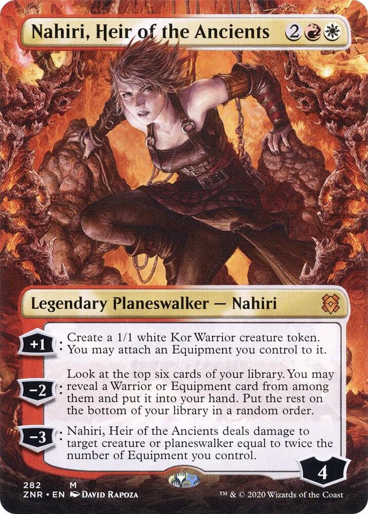 Nahiri, Heir of the Ancients (Borderless) (282) [Zendikar Rising] [Borderless]