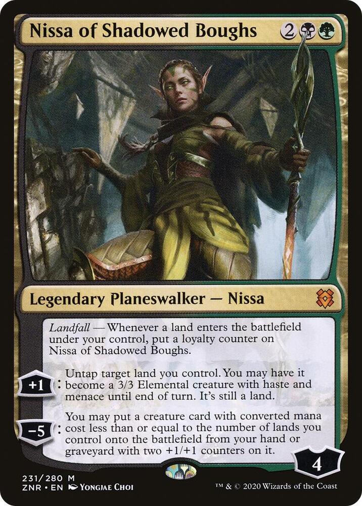 Nissa of Shadowed Boughs (231) [Zendikar Rising]