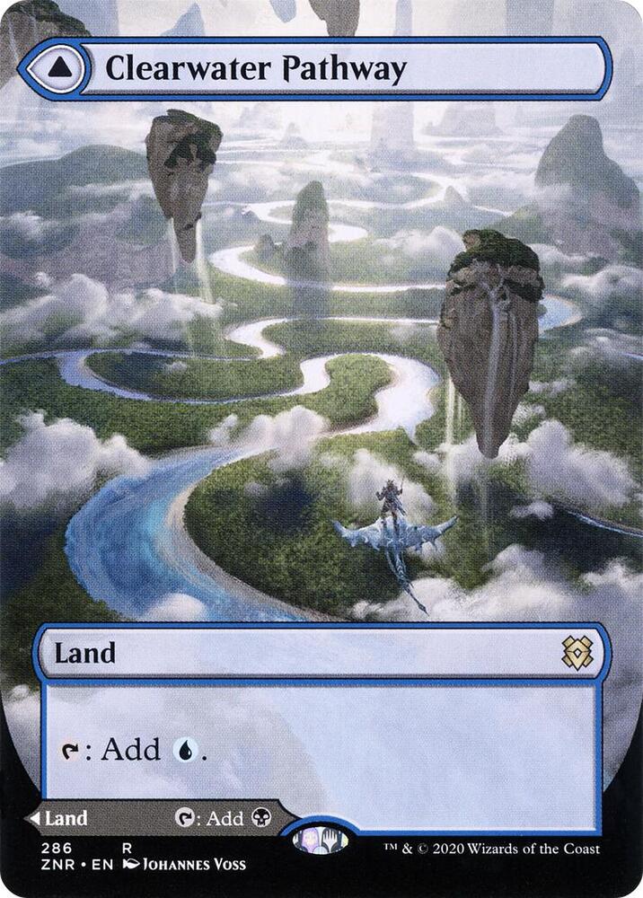 Clearwater Pathway (Borderless) (286) [Zendikar Rising] [Borderless]