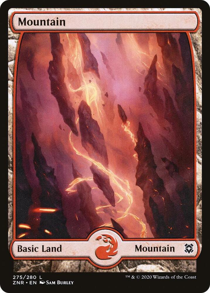 Mountain (275) - Full Art [Zendikar Rising] [Full Art]